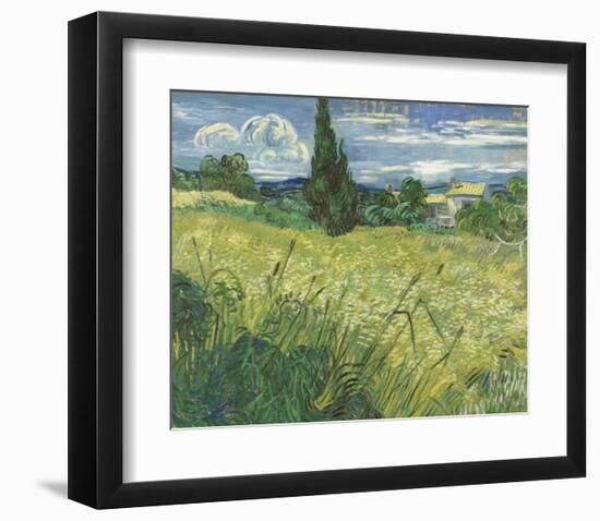 Green Field, 1889-Vincent van Gogh-Framed Art Print
