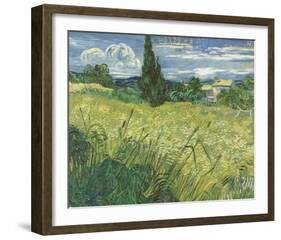 Green Field, 1889-Vincent van Gogh-Framed Art Print