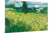 Green Field. Date/Period: 1889. Painting. Oil on canvas. Height: 73.5 cm (28.9 in); Width: 92.5 ...-Vicent van Gogh-Mounted Poster