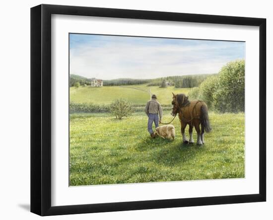 Green Fields of Home-Kevin Dodds-Framed Giclee Print