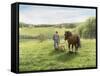 Green Fields of Home-Kevin Dodds-Framed Stretched Canvas
