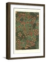 Green Floral Pattern-null-Framed Art Print