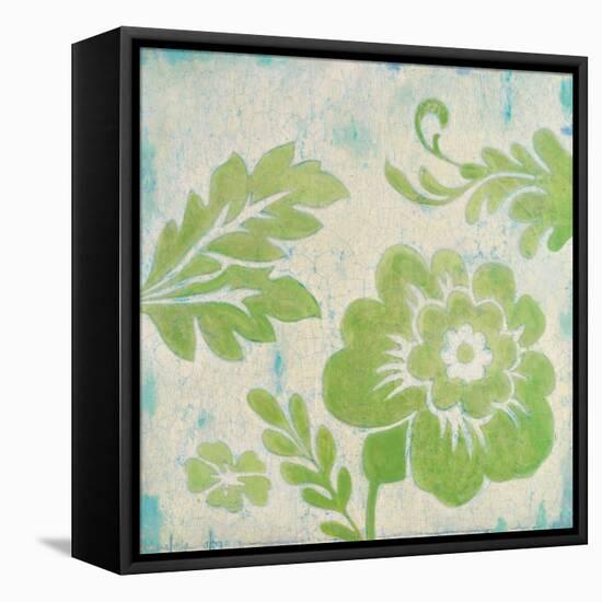 Green Floral-Hope Smith-Framed Stretched Canvas