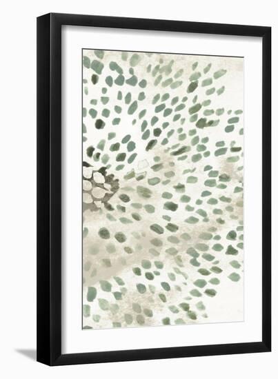 Green Flowerhead II-June Vess-Framed Art Print