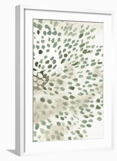 Green Flowerhead II-June Vess-Framed Art Print
