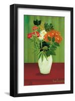 Green Flowers-Henri Rousseau-Framed Premium Giclee Print