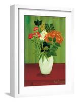 Green Flowers-Henri Rousseau-Framed Premium Giclee Print