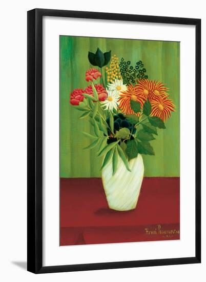 Green Flowers-Henri Rousseau-Framed Premium Giclee Print