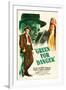 Green for Danger, Alastair Sim, Sally Gray on US poster art, 1946-null-Framed Premium Giclee Print