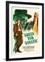 Green for Danger, Alastair Sim, Sally Gray on US poster art, 1946-null-Framed Premium Giclee Print