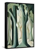 Green Forest-Lea Faucher-Framed Stretched Canvas