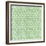 Green Freehand Check-Effie Zafiropoulou-Framed Giclee Print