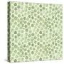 Green Freehand Flowers on Mint-Effie Zafiropoulou-Stretched Canvas