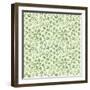 Green Freehand Flowers on Mint-Effie Zafiropoulou-Framed Giclee Print