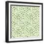 Green Freehand Flowers on Mint-Effie Zafiropoulou-Framed Giclee Print