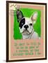 Green French Bulldog-Cathy Cute-Framed Premium Giclee Print