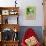 Green French Bulldog-Cathy Cute-Giclee Print displayed on a wall