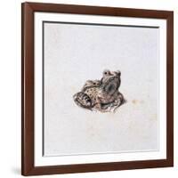 Green Frog, 16th Century-Joris Hoefnagel-Framed Giclee Print