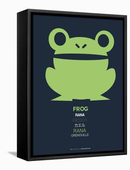 Green Frog Multilingual Poster-NaxArt-Framed Stretched Canvas