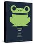 Green Frog Multilingual Poster-NaxArt-Stretched Canvas