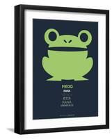 Green Frog Multilingual Poster-NaxArt-Framed Art Print