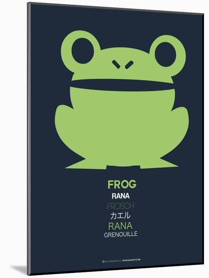 Green Frog Multilingual Poster-NaxArt-Mounted Art Print