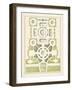 Green Garden Maze III-J.F. Blondel-Framed Art Print