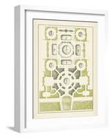 Green Garden Maze III-J.F. Blondel-Framed Art Print