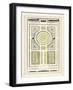 Green Garden Maze V-J.F. Blondel-Framed Art Print