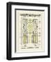 Green Garden Maze V-J.F. Blondel-Framed Art Print