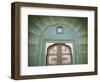 Green Gate in Pitam Niwas Chowk, City Palace, Jaipur, Rajasthan, India-Ian Trower-Framed Photographic Print