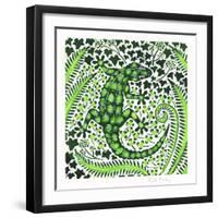 Green Gecko, 2002-Nat Morley-Framed Giclee Print