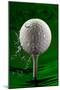 Green Golf Ball Splash-Steve Gadomski-Mounted Premium Photographic Print