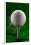 Green Golf Ball Splash-Steve Gadomski-Framed Photographic Print