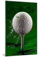 Green Golf Ball Splash-Steve Gadomski-Mounted Photographic Print