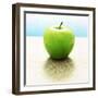 Green Granny Smith Apple-Michael Haegele-Framed Photographic Print