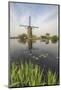 Green Grass Frames the Windmills Reflected in the Canal, Netherlands-Roberto Moiola-Mounted Photographic Print