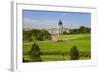 Green grass of park leading to South Dakota State Capitol and complex, Pierre, South Dakota-null-Framed Photographic Print