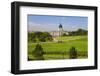 Green grass of park leading to South Dakota State Capitol and complex, Pierre, South Dakota-null-Framed Photographic Print