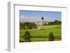 Green grass of park leading to South Dakota State Capitol and complex, Pierre, South Dakota-null-Framed Photographic Print