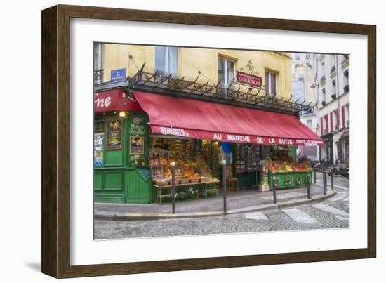 Green Grocer In Paris-Cora Niele-Framed Giclee Print