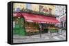 Green Grocer In Paris-Cora Niele-Framed Stretched Canvas