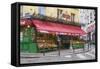 Green Grocer In Paris-Cora Niele-Framed Stretched Canvas