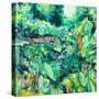 Green Growth-rose lascelles-Stretched Canvas