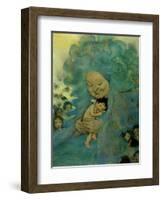 Green Haired Lady-Vintage Apple Collection-Framed Giclee Print