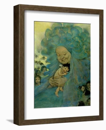 Green Haired Lady-Vintage Apple Collection-Framed Giclee Print