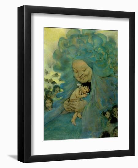 Green Haired Lady-Vintage Apple Collection-Framed Giclee Print