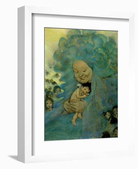 Green Haired Lady-Vintage Apple Collection-Framed Giclee Print