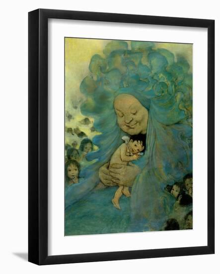 Green Haired Lady-Vintage Apple Collection-Framed Giclee Print