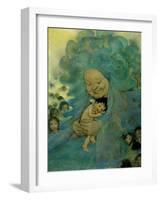 Green Haired Lady-Vintage Apple Collection-Framed Giclee Print